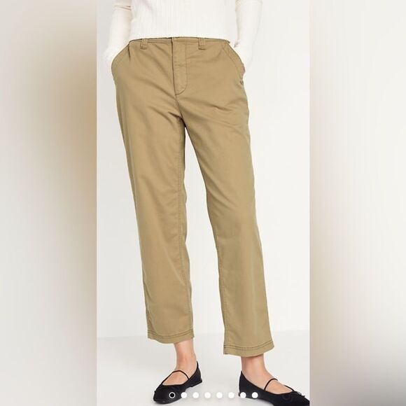 NWT Old Navy Women’s Plus Size Curvy Khaki Chino Ankle Pants - Size 4XL - Picture 7 of 8